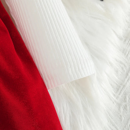 Baby girl autumn and winter elegant and fashionable warm gold velvet fabric round neck ruffle edge long sleeved gold velvet shou