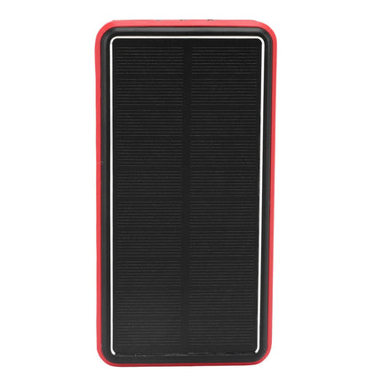 Solar Power Bank 50000mAh Aluminum Alloy USB Portable Charger Battery Pack with LED Light for Outdoor Camping Emergency