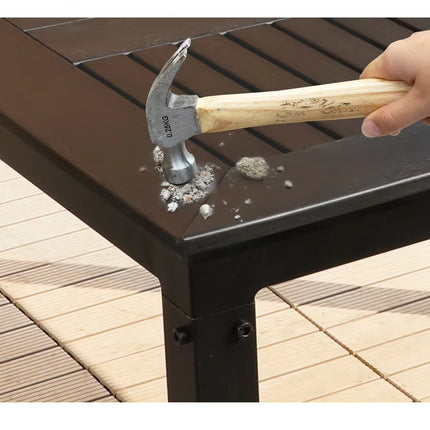 Outdoor Dining Table Leisure 120cm Courtyard Wood-plastic Garden Tables Villa Long Table Modern Furniture