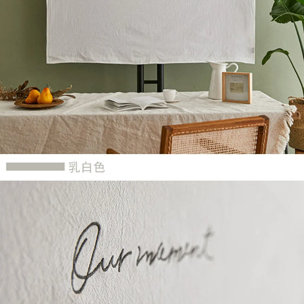 100% cotton TV dust cover LCD high-end TV cover dustproof cloth for 55 inches, 65 inches, 43 inches,75 inches