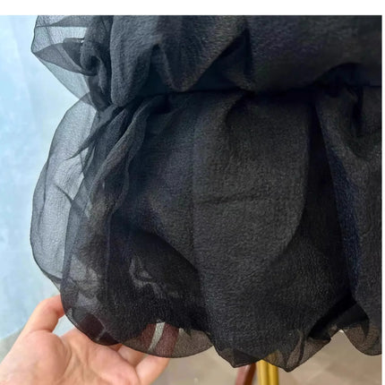 Baby Girl Black Tutu Dress Long Sleeve Autumn Child Princess Dresses 1-8Y Children Clothes One Piece Puffy Vestidos Elegant