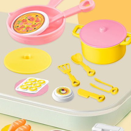 Miniature Kitchen Cooking Set Kid Toys, Food Drink Pop Cans Pretend Play Mini Kitchen Game Accessories Set House Games Gifts