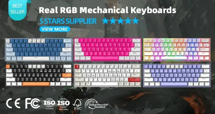 COUSO High Quality Ergonomic Mouse RGB Backlit Dual Mode BT3.0 BT5.0 Computer Bluetooth Rechargeable Wireless Vertical Mouse