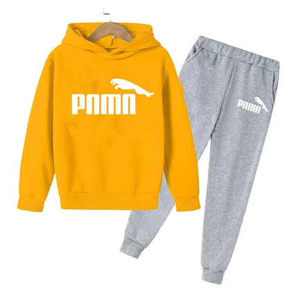 Kids Spring And Autumn Trend 2pcs Hoodie+pants Suits 3-14 Yeras Boys Girls Outfit Of The Day Tracksuits Children Clothes Sets