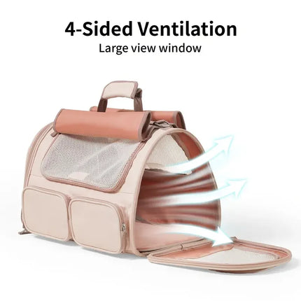 Airline Approved Pet Carrier Bag Soft Side Backpack Cat Pet Carriers Dog Travel Bags Transport For Small Dogs and Cats Outgoing