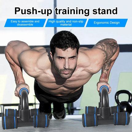 Non-Slip Push Up H-Shaped Support Bar Stand Home Fitness Power Rack Gym Handles Pushup Bars Exercise Arm Chest Muscle Training