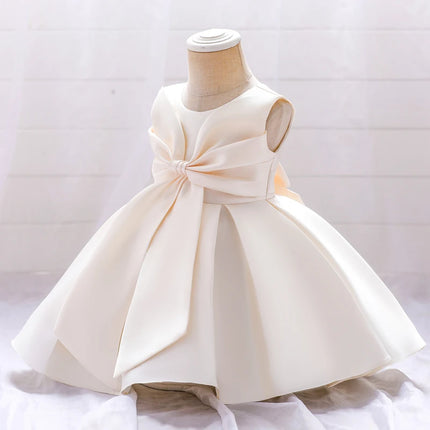 Summer Elegant 1st  Birthday Dress For Baby Girl Clothing Baptism Bow Princess Dresses Party Dress Girls Costume Vestido