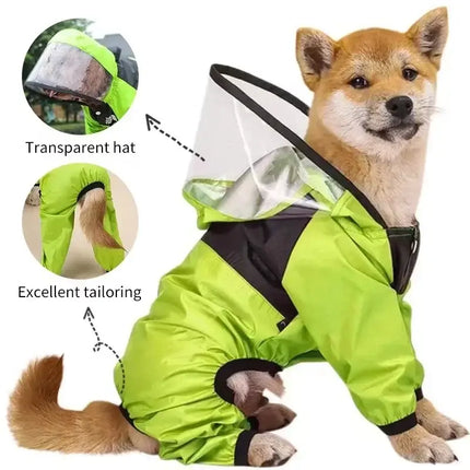 waterproof dog raincoat