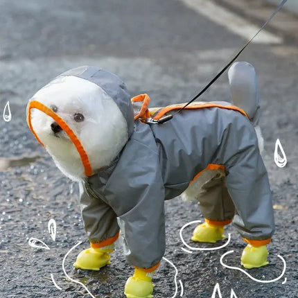 dog rain poncho for small and medium pets