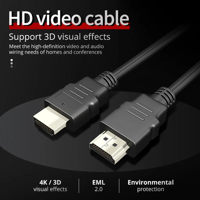 High Speed HDMI-compatible 2.0 Cables 3D 1080P 4K UHD Video Cable for Desktop Laptop PS3/4 Projector Monitor HDTV Set-top Box