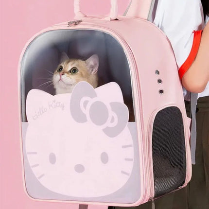 Pet Carrier Backpack with Window Transport Carrying Breathable Travel Bag Dog Space Capsule Cat Carrier