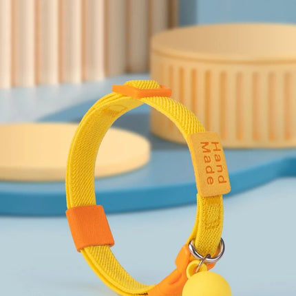 Safety and Fashion Accessories Pet Collar Anti-length Adjustable High Elastic Cat Necklace Dog Collar Accessories Pet Supplies