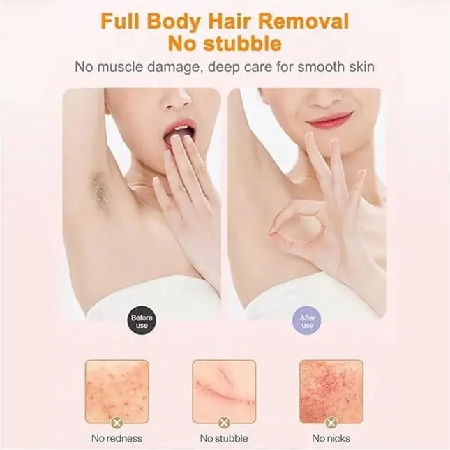 Rechargeable Electric Trimmer for Women 2in1 Hypoallergenic Electric Lady Hair Groomer Hair Removal Tool Body Shavers Gifts