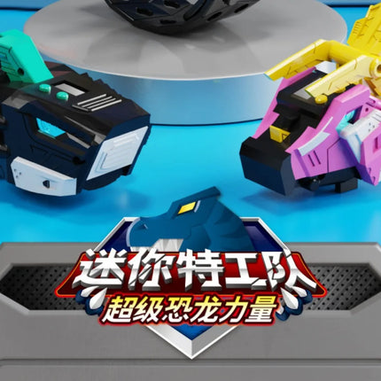 Genuine Mini Secret Service Watch Toy Boy Mecha Robot Ruper Dinosaur Power Deformation Toy Suit Action Figures Kids Gifts