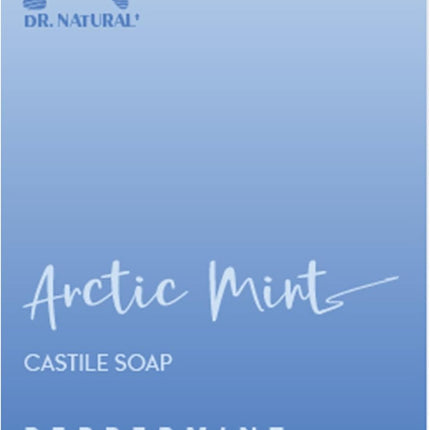 Castile Bar Soap - Gentle Invigorating Body Wash for Sensitive Skin - Deeply Moisturizing Body Soap with Shea Butter - Arctic Mint - 113 G