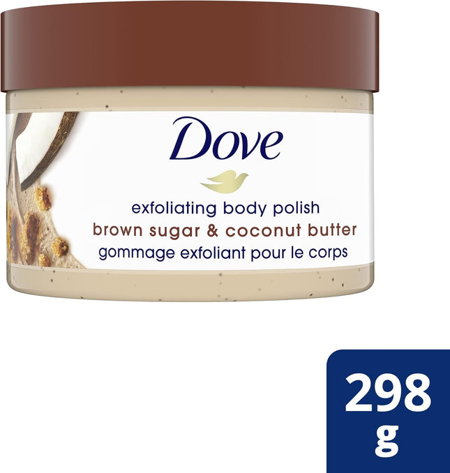 Exfoliating Body Polish for Silky Smooth Skin Brown Sugar & Coconut Butter Body Scrub Exfoliates & Restores Skin'S Natural Nutrients 298 G