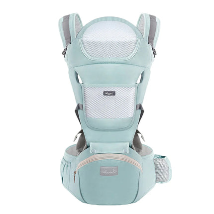 Ergonomic Infant Baby Carrier Backpack with Hipseat and Front-Facing Design for Travel