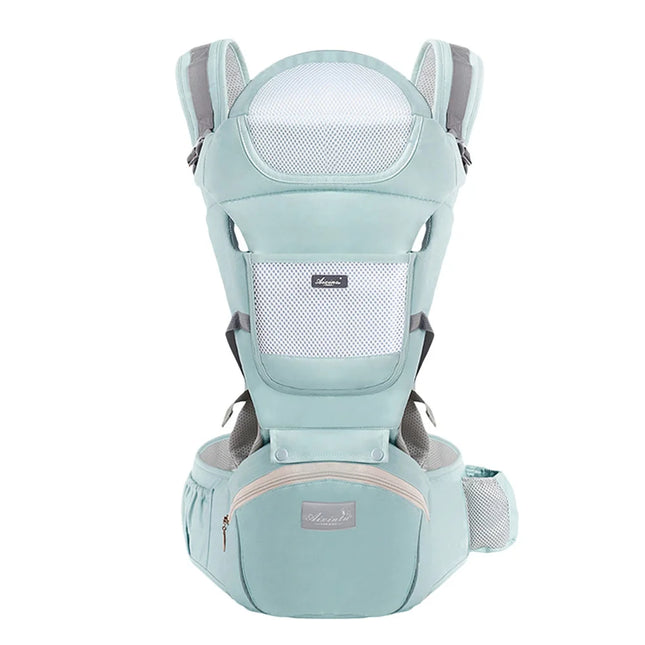 Ergonomic Infant Baby Carrier Backpack with Hipseat and Front-Facing Design for Travel