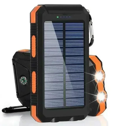 200,000mAh Waterproof Solar Power Bank with Fast Charging Capability and SOS Function for iPhone, Samsung, and Xiaomi Devices