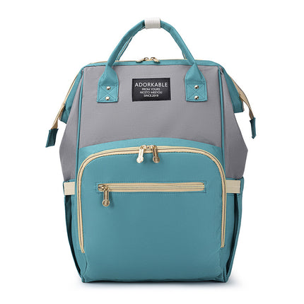 Lightweight Multifunctional Baby Diaper Backpack with Enhanced Capacity for Wet and Dry Essentials