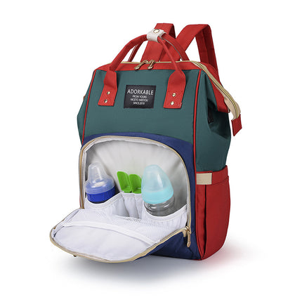 Lightweight Multifunctional Baby Diaper Backpack with Enhanced Capacity for Wet and Dry Essentials