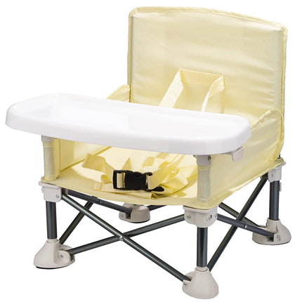 Foldable Portable Baby Dining Chair with Safety Seat Belt - Ideal for Camping and Beach Outings