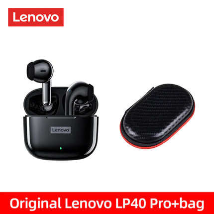 Lenovo LP40 Pro TWS Earphones - Wireless Bluetooth 5.1, Noise Reduction, Touch Control, 250mAh Battery, 2022 Model
