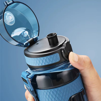 BPA-Free Durable Sports Water Bottle - Leak-Proof and Portable Shaker for Outdoor Activities and Fitness