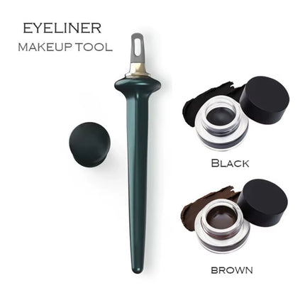 Easy No-Skip Eyeliner Tool for Long Lasting Liquid Eyeliner Silicone Eyeliner Brush Pen for Different Eye Makeup Style Tool