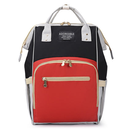 Lightweight Multifunctional Baby Diaper Backpack with Enhanced Capacity for Wet and Dry Essentials