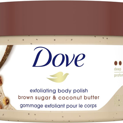 Exfoliating Body Polish for Silky Smooth Skin Brown Sugar & Coconut Butter Body Scrub Exfoliates & Restores Skin'S Natural Nutrients 298 G