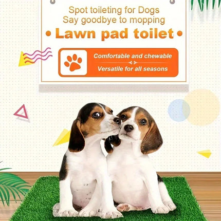 Ultimate Washable Dog Grass Mat - Reusable Odor-Control Pee Pad with Easy-Clean Design and Non-Slip Backing for Pet Training