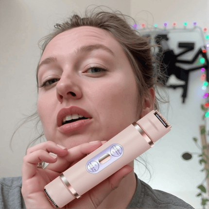 Rechargeable Electric Trimmer for Women 2in1 Hypoallergenic Electric Lady Hair Groomer Hair Removal Tool Body Shavers Gifts