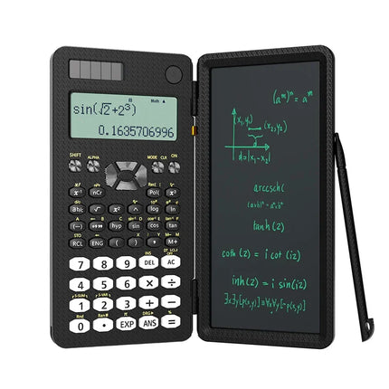 Mini Scientific Calculator with Writing Tablet Calculators Notepad Memo Office Electronics School Supplies 991Es Ms EX 82Ms NEW