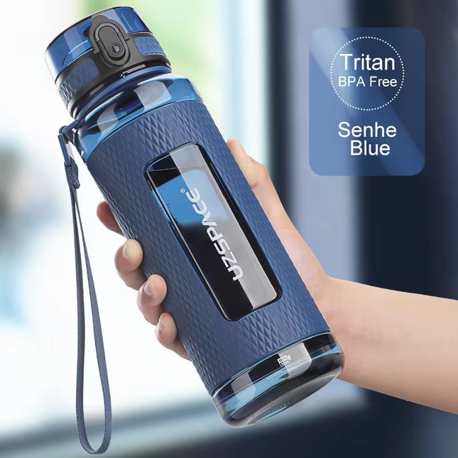 BPA-Free Durable Sports Water Bottle - Leak-Proof and Portable Shaker for Outdoor Activities and Fitness