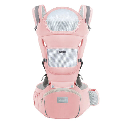Ergonomic Infant Baby Carrier Backpack with Hipseat and Front-Facing Design for Travel