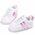 White Pink Stripe / 7-12 Months